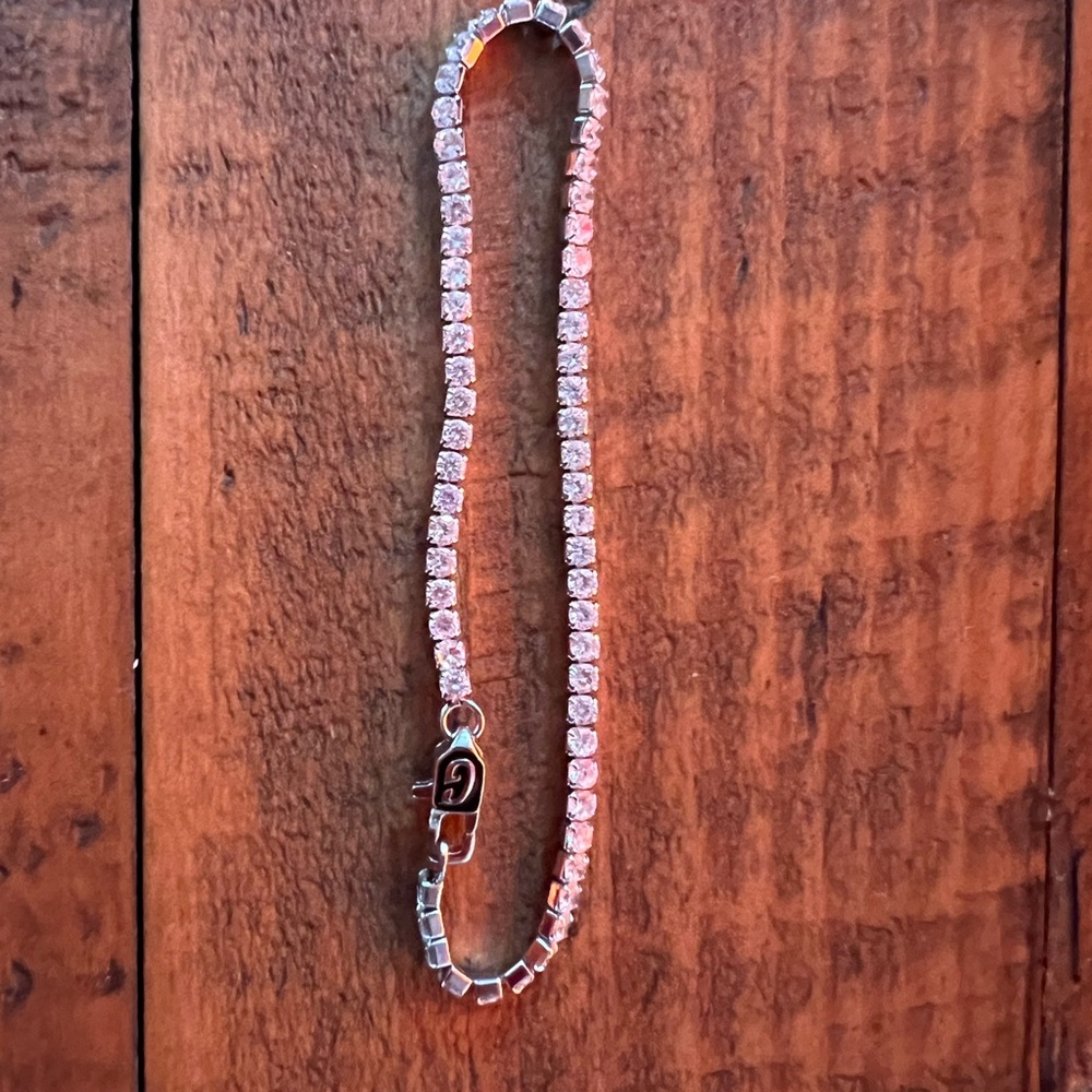 Elegant Silver Tennis Bracelet